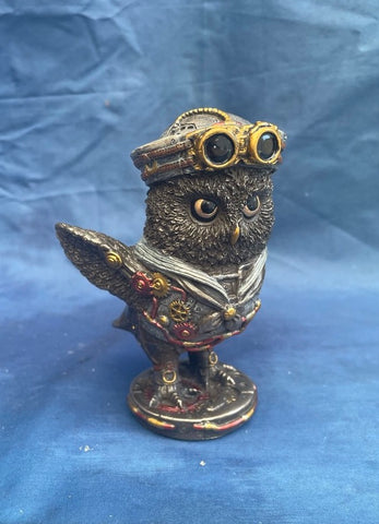 Steampunk Come Fly With Me Owl. Veronese Studio Collection