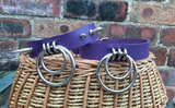 Leather Double O-Ring Choker, with or without spikes.