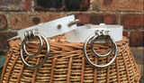 Leather Double O-Ring Choker, with or without spikes.