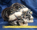 Steampunk Dreadlock Device Skull by Nemesis Now