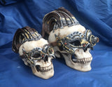 Steampunk Dreadlock Device Skull by Nemesis Now
