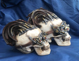 Steampunk Dreadlock Device Skull by Nemesis Now