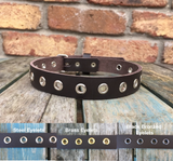 Eyelet Leather Choker