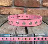 Eyelet Leather Choker