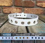 Eyelet Leather Choker