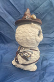 Steampunk Feathered Inventor Bobble Head Owl by Nemesis Now