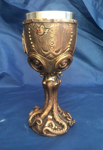 Steampunk Mechanical Cephalopod Goblet by Nemesis Now