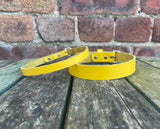 Plain leather choker 10mm or 19mm wide. Choice of 13 colours.