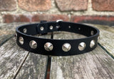 Round Studded Leather Choker