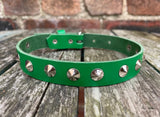 Round Studded Leather Choker