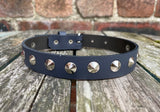 Round Studded Leather Choker