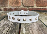 Round Studded Leather Choker