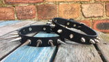 Leather Spiked Choker 1/2" or 1" spikes