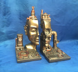 Steampunk Split Bookends by Nemesis Now