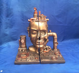 Steampunk Split Bookends by Nemesis Now