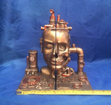 Steampunk Split Bookends by Nemesis Now