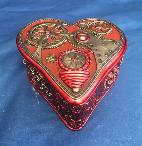 Steampunk Heart by Myles Pinkney Trinket Box. Veronese Studio Collection