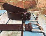 Leather Belt with 'Boho' bead buckle 1 1/2" Wide. Available in a choice of colours.
