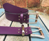 Leather Belt with 'Boho' bead buckle 1 1/2" Wide. Available in a choice of colours.
