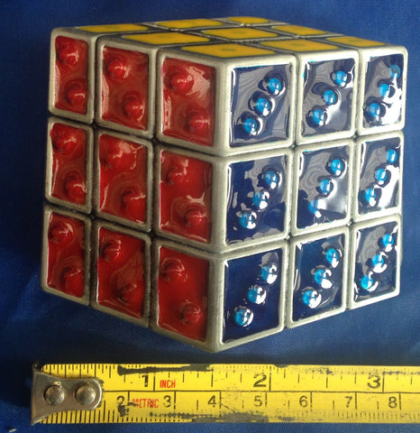 Rubiks Cube - Metal Belt Buckle