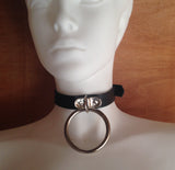D & O-ring Leather Choker