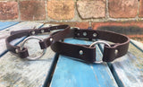 O-ring leather choker 10mm or 19mm wide. Choice of 13 colours.