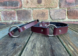 O-ring leather choker 10mm or 19mm wide. Choice of 13 colours.