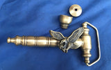 Pipe with Eagle - Metal Belt Buckle