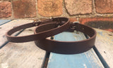 Plain leather choker 10mm or 19mm wide. Choice of 13 colours.